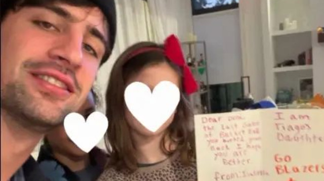 המפגש של דני אבדיה עם בתו של טיאגו ספליטר (צילום: צילום מסך, מתוך אינסטגרם)
