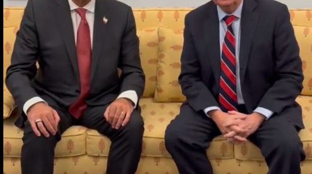 הסנאטור לינדזי גרהם, יורש העצר האיראני, רזה פהלווי (צילום: צילום מסך רשת X)