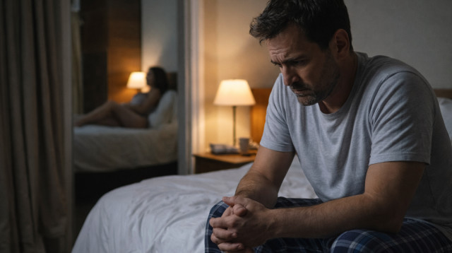 גבר עצוב (צילום: AI)