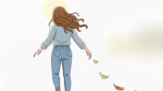 אישה הולכת (צילום: ללא)