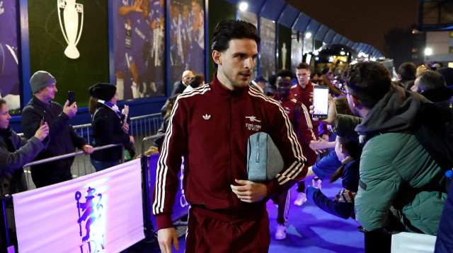 דקלן רייס, שחקן ארסנל (צילום: רויטרס)