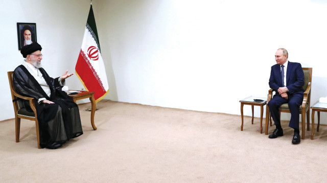 ולדימיר פוטין ועלי ח'מנאי, 19.7.22 (צילום: רויטרס)