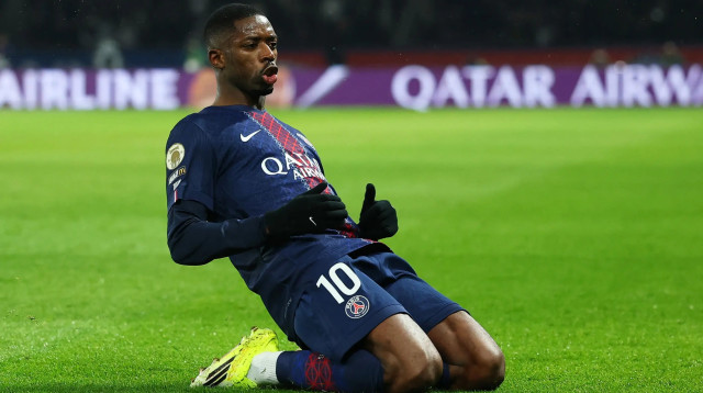 עוסמאן דמבלה שחקן פריז סן ז'רמן (צילום: רויטרס)