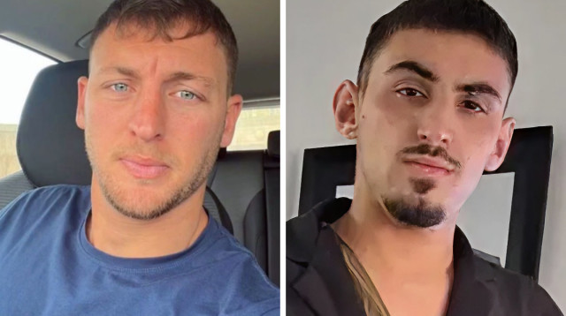 רום ברסלבסקי, דייויד זייתון (צילום: מטה משפחות החטופים והנעדרים)