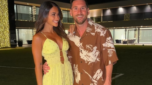 אנטונלה רוקוזו וליאו מסי (צילום: אינסטגרם)