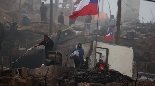 שריפות יער בצ'ילה  (צילום: REUTERS/Adriano Machado)