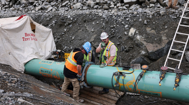 צינורות גז טבעי (צילום: רויטרס)