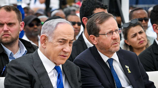 יצחק הרצוג ובנימין נתניהו (צילום: אריה לייב אברמס)