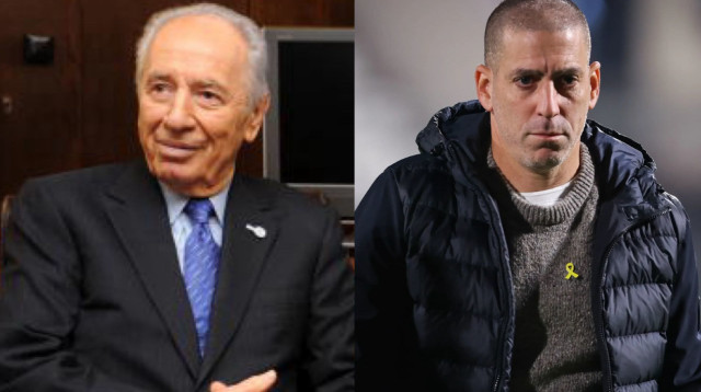 רן קוז'וך, שמעון פרס (צילום: מאור אלקסלסי, גטי)