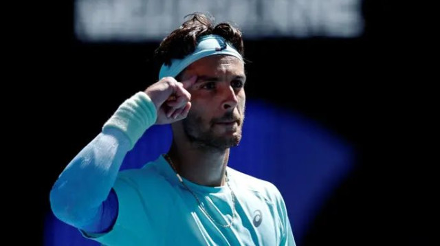 רבע גמר ראשון. מוזאי (צילום: רויטרס)