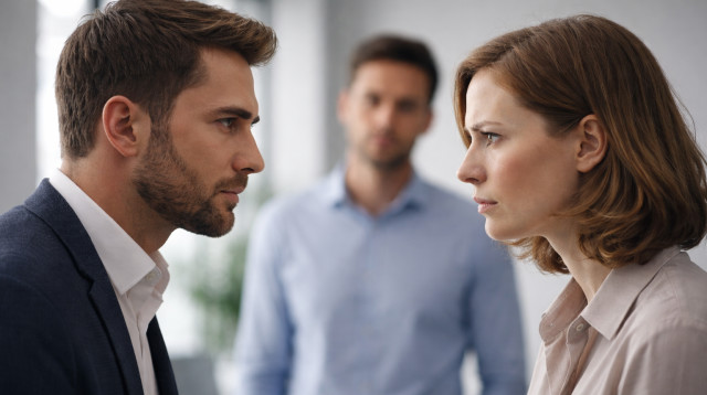 התקשרות פנימית בין שניים (צילום: AI)