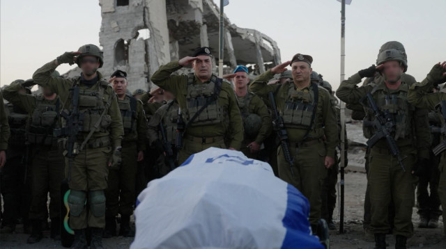 הרמטכ"ל, רא"ל אייל זמיר במקום הימצאו של רן גואילי ז"ל ברצועת עזה (צילום: דובר צהל)