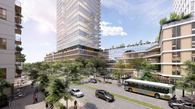 פרויקט "רובע האקליפטוס בהוד השרון - הדמיה (צילום: הסטודיו - החברה הכלכלית לפיתוח ישראל)