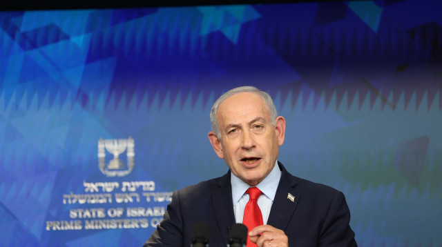 ראש הממשלה בנימין נתניהו במסיבת עיתונאים (צילום: נעם ריבקין פנטון/הארץ/פול)