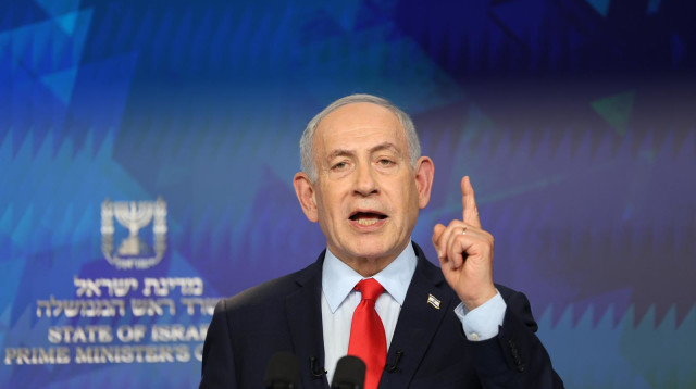 ראש הממשלה בנימין נתניהו במסיבת עיתונאים (צילום: נעם ריבקין פנטון/הארץ/פול)