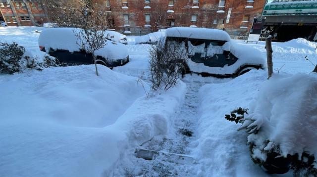 סופת השלגים מכה בקנדה (צילום: צילום מסך רשת X)