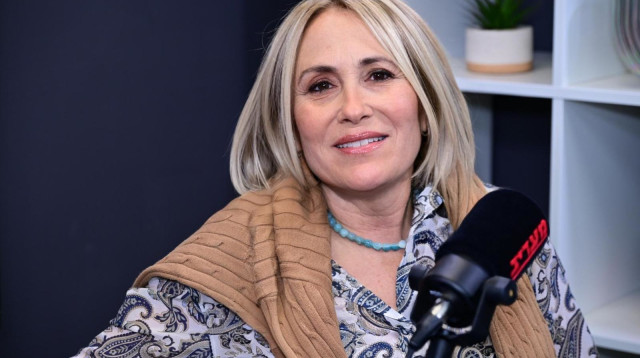 הדס קליין מתארחת בפודקאסט מעריב  (צילום: אבשלום ששוני)