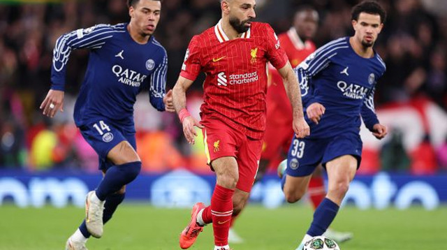 מוחמד סלאח מול פ.ס.ז' (צילום: Julian Finney)