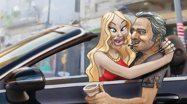 הומלס במרצדס (צילום: איור: אורי אינקס)