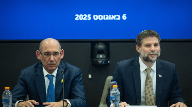 בצלאל סמוטריץ' ואמיר ירון (צילום: יונתן זינדל פלאש 90)