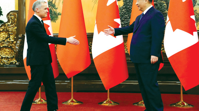 שי ג'ינפינג, מארק קרני (צילום: רויטרס)