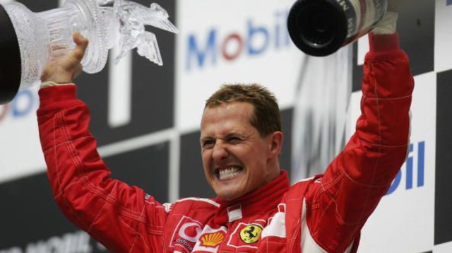 מיכאל שומאכר בימי השיא (צילום: Clive Rose)