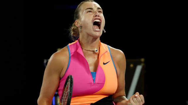 הטניסאית הבלארוסית ארינה סבאלנקה (צילום: רויטרס)