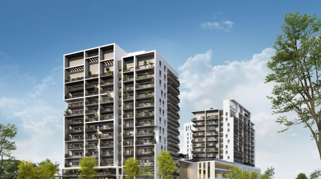 "עד 120" - מתחם חדש בקריית מוצקין (צילום: הדמיה, נועם אליאסים)