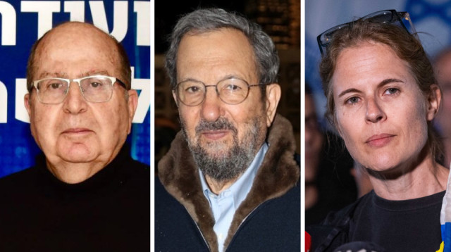 משה בוגי יעלון, אהוד ברק, שקמה ברסלר (צילום: אור גפן,אבשלום ששוני, מארק ישראל סלם,חיים גולדברג פלאש 90)