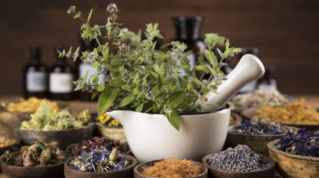 Fresh medicinal herbs (צילום: ingimages.com)