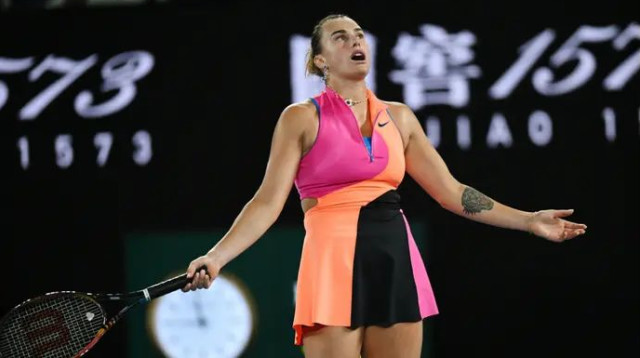 התפרקה ברגע האמת. סבאלנקה (צילום: רויטרס)