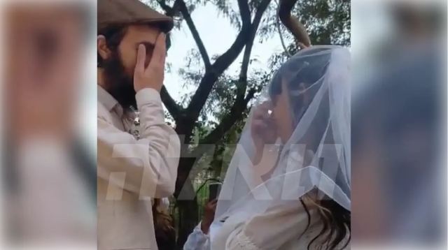 החתן והכלה רגעים לפני האירוע הקשה (צילום: באדיבות המשפחה)