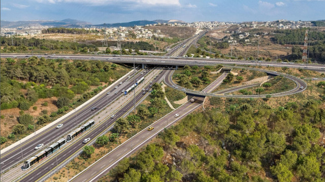 מחלף סומך בכביש 6 (צילום: חברת ינון - תכנון יעוץ ומחקר)