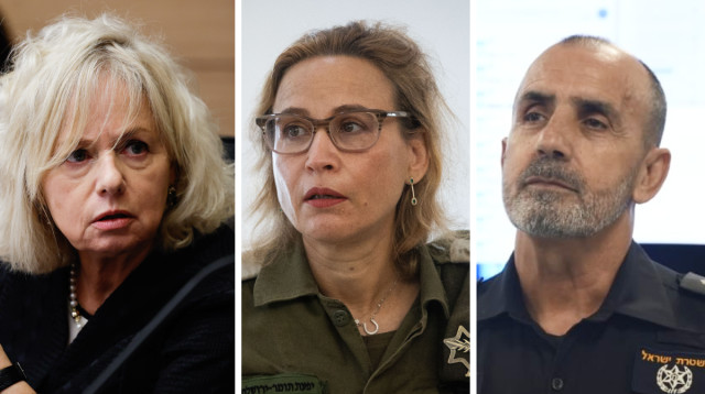 דני לוי, גלי בהרב מיארה, יפעת תומר ירושלמי (צילום: דוברות המשטרה,אורן בן חקון פלאש 90)