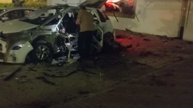 תיעוד מזירת הפיצוץ  (צילום: שימוש לפי סעיף 27א')