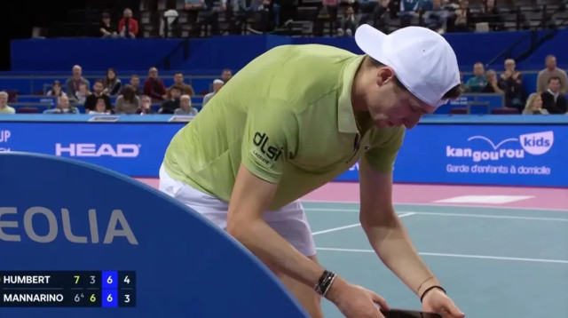 הוגו אומבר (צילום: צילום מסך, TENNISTV)