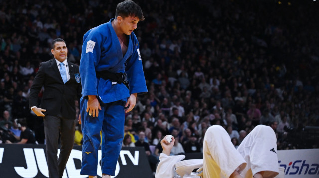 יצחק אשפיז ג'ודוקא ישראלי (צילום: GettyImages, JULIE SEBADELHA/AFP)