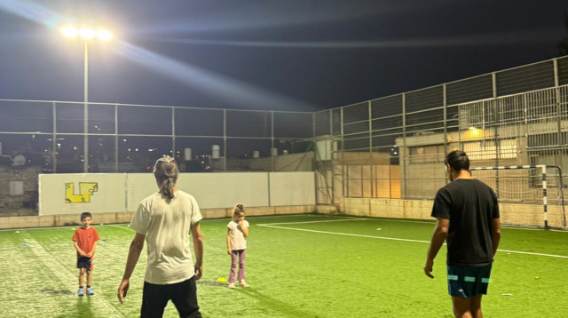 מתוך הפעילות תוכנית "הלב על המגרש" לאבות מילואמיניקים וילדיהם (צילום: באדיבות עיריית ירושלים)