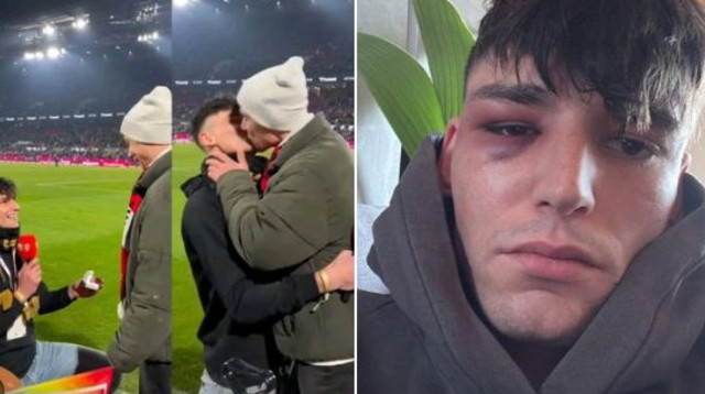 פסקל קייזר ובן זוגו (צילום: צילום מסך מטוויטר)