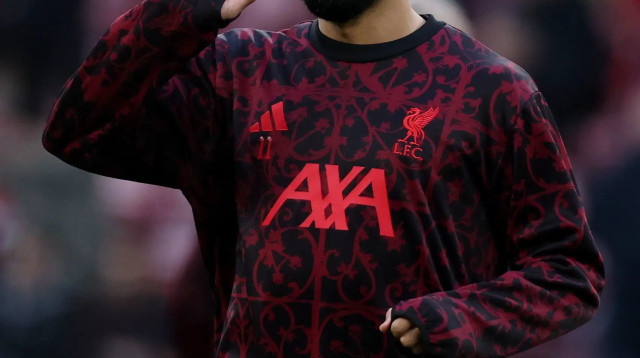 מוחמד סלאח שחקן ליברפול בחימום (צילום: רויטרס)