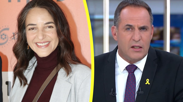 לוסי אהריש, אודי סגל (צילום: אור גפן,צילום מסך רשת 13)