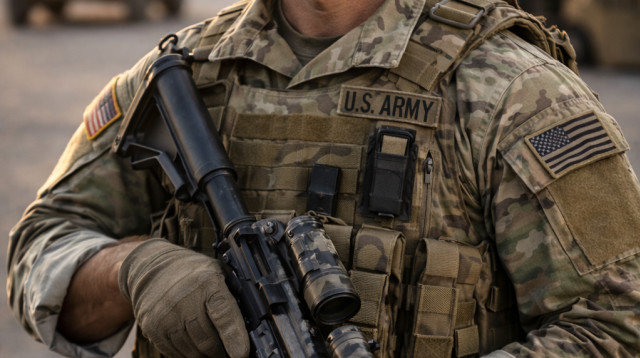 איש בצבא ארצות הברית (צילום: AI)