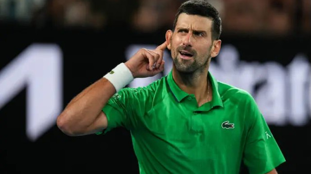 נהנה ממנוחה נדירה של כמה ימים. ג'וקוביץ' (צילום: GettyImages, Shi Tang)