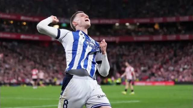 גיבור הדרבי. בניאט טוריינטס חוגג (צילום: GettyImages, Juan Manuel Serrano Arce)