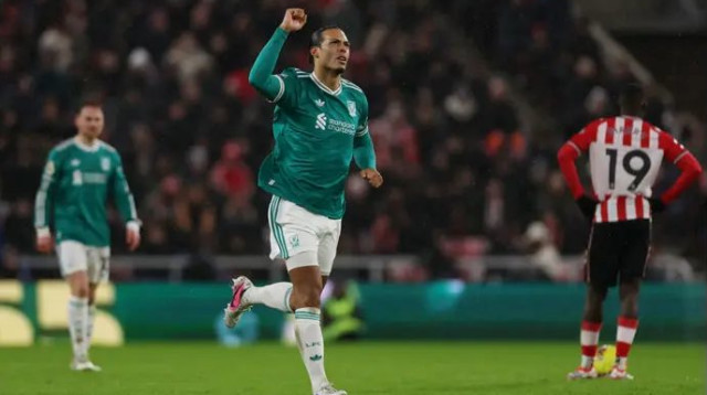 שער שני שלו העונה, שניהם ב-2026. וירג'יל ואן דייק (צילום: רויטרס)