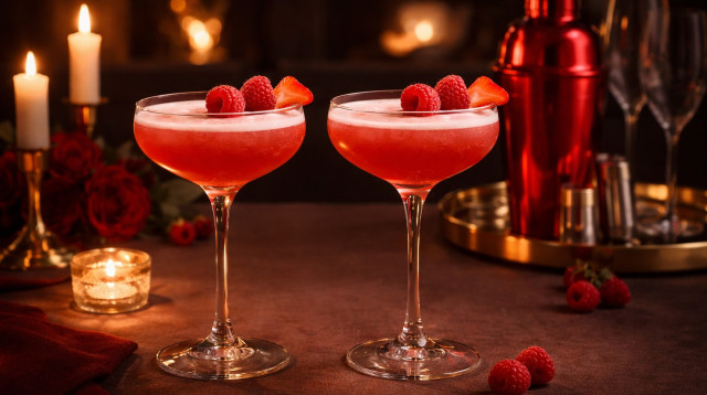 קוקטייל Velvet Kiss רומנטי לוולנטיין (צילום: באדיבות סולתם)