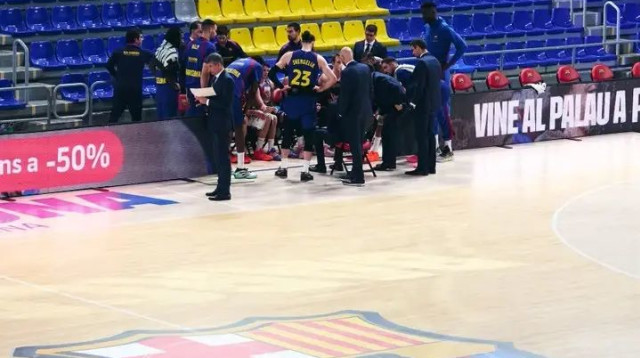 שחקני ברצלונה בכדורסל (צילום: אתר רשמי, FCBbasket)