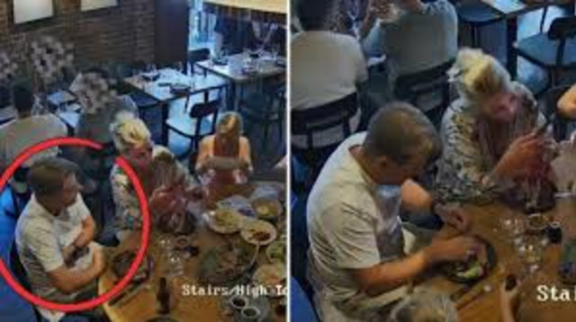 התקרית במסעדה באוסטרליה (צילום: צילום מסך)