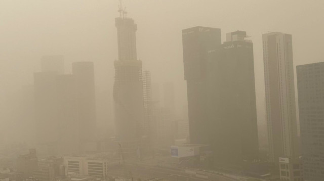 אובך וזיהום אוויר בתל אביב (צילום: ד"ר איתי גל)