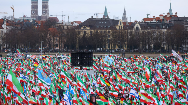 הפגנת מחאה נגד השלטון האיראני במינכן (צילום: רויטרס)